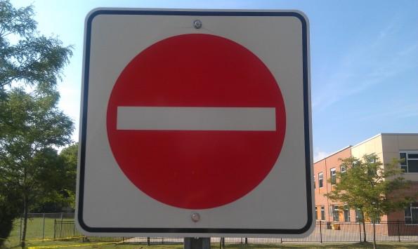 No Entry Sign - Toronto, Ontario, Canada