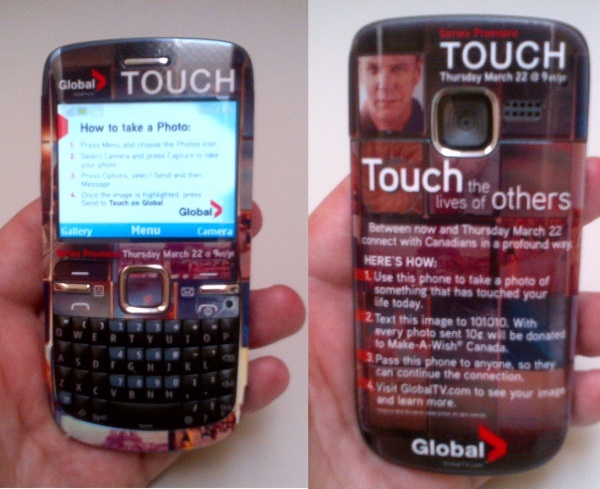 #GlobalTouch Phone front back